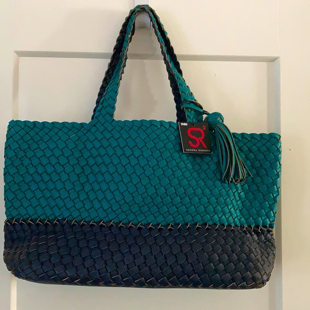 Sondra Roberts SR2 woven vegan bag & crossbody bag